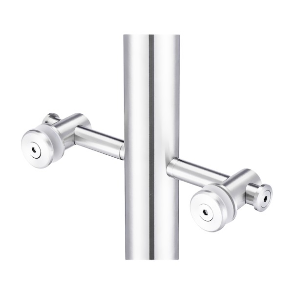 CRB51F, Double Arm Fixed,  Fitting for 3/8"& 1/2" Thickness Glass